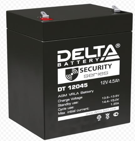 Аккумулятор DELTA DT 12045 12V 4.5Ah свинцово-кисллот.