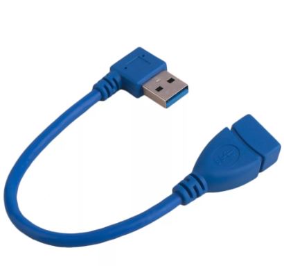 Кабель переходник Орбита BS-429 USB 3.0  штекер угловой USB - гнездо USB