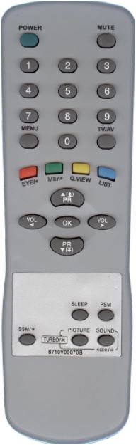 Пульт для телевизора LG 6710V00070B тех пак