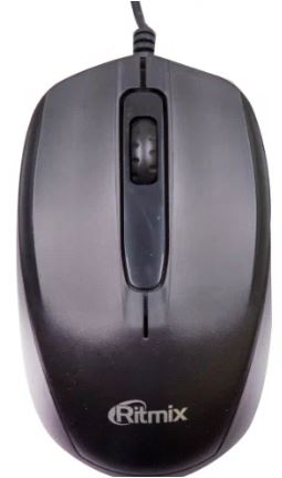 Мышь RITMIX ROM-202 оптическая серая 3 кнопки USB 2.0