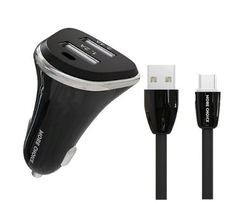 АЗУ MORE CHOICE AC22a 2USB  2.4A  TYPE-C черный