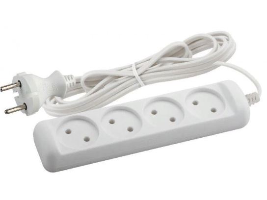Удлинитель ЭРА 4 роз, длина=3,0м б/з ШВВП UX-4-3м 6A. 250B. 1300BT