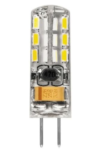 Лампа светодиод..JC 12V 1.5W G4 LED 2700K теплый свет ЭРА