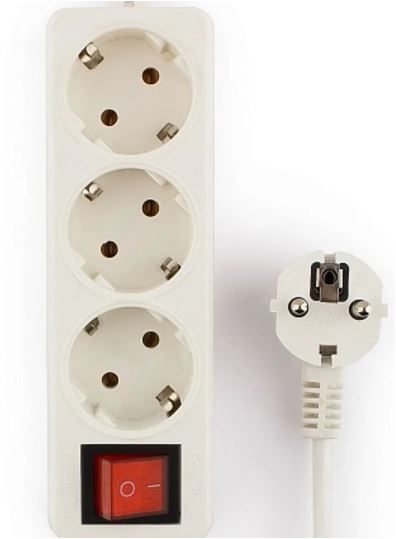 Удлинитель ГАРНИЗОН EL-NB-G3-W-3 (3 роз.) длина=3.0м 10A