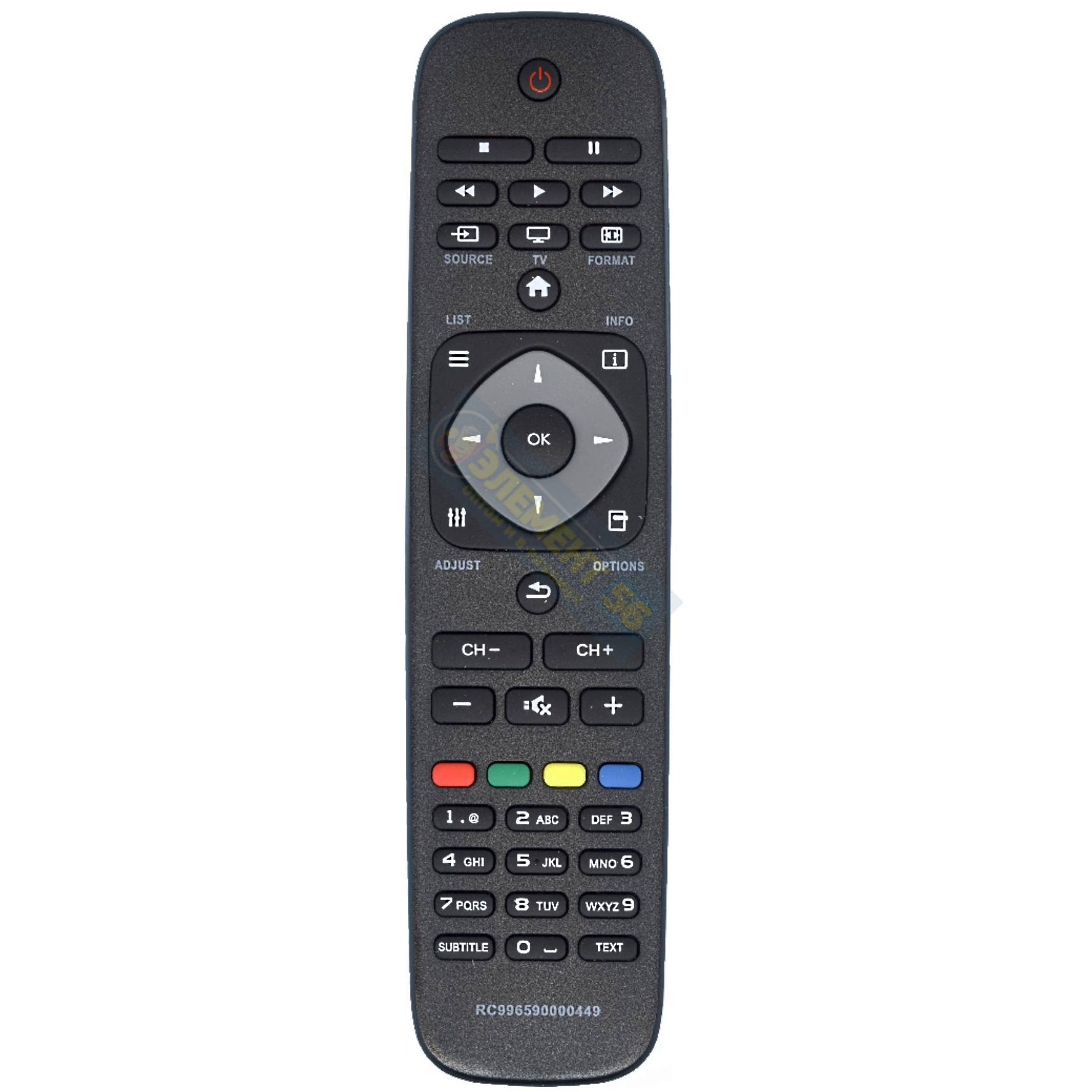 Пульт для телевизора PHILIPS 9965 900 00449 (YKF308-001) тех пак