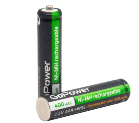 Аккумулятор GOPOWER  AAA, HR03 (400 mAh)  2BL