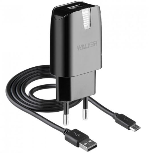 СЗУ WALKER WH-21 1 USB 2.1A MICRO  черный
