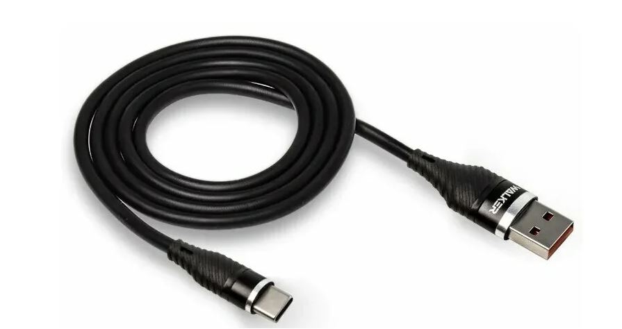 Кабель WALKER C735 Type-C(M) - USB (M) 1м 3.1A черный