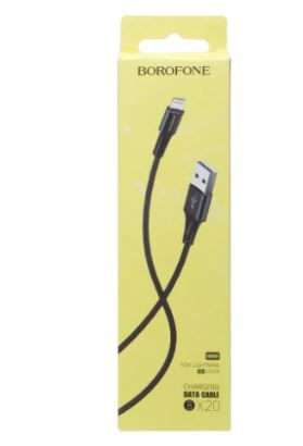 Кабель BOROFONE BX20  USB -iPHONE 5X 1,0м 2.4 A красный