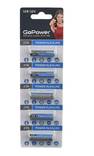 GOPOWER A27, MN27, 27A, L828, V27A, G27A, A27BP, GP27A, 8LR732 5BL (5) (100) 27