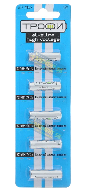 ТРОФИ A27, MN27, 27A, L828, V27A, G27A, A27BP, GP27A, 8LR732 5BL (5) (100)