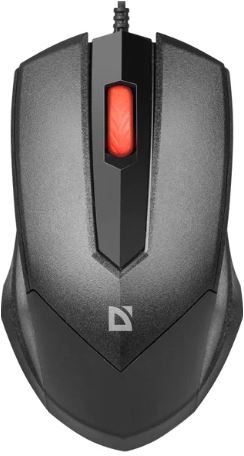 Мышь DEFENDER MB-753 USB черная проводная 2кн+кл