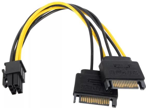 Переходник питания ORIENT C513 SATA для видеокарт 15pin-6pin