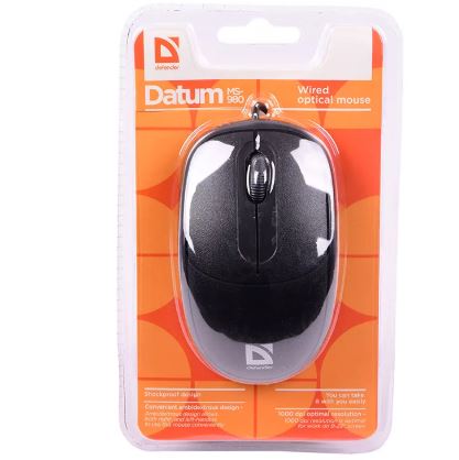 Мышь DEFENDER MS-980 черная 3 кнопки USB 2.0