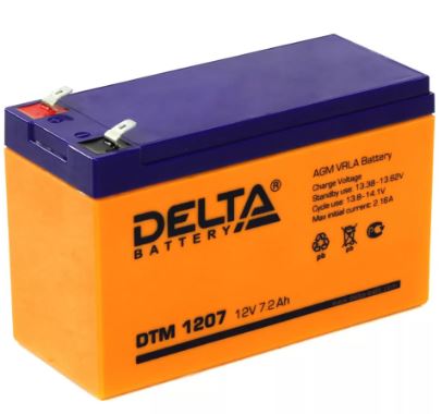 Аккумулятор DELTA DT 1207 12V 7.0Ah свинцово-кисллот.