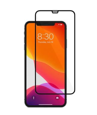 Защитное стекло для Iphone 11 PRO 3D черное техпак  FUMIKO