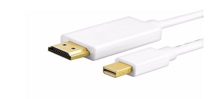 Кабель HDMI+ miniDP белый