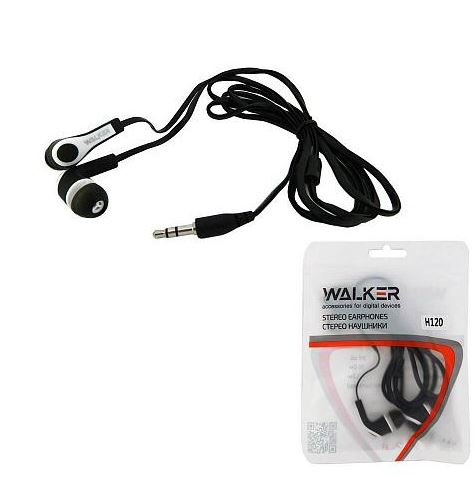 Наушники WALKER H120 гарнитура канального типа черный