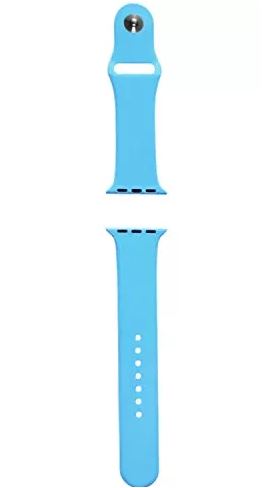 Ремешок 38/40 для Apple Watch силикон голубой