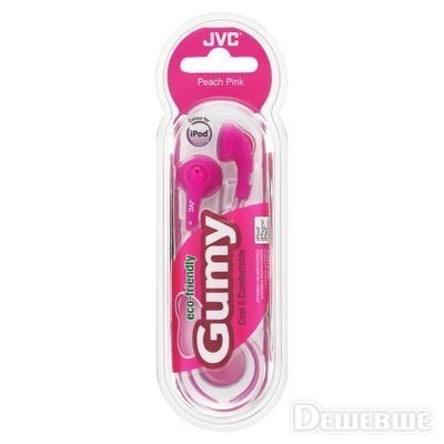 Наушники JVC F-150 PEACH PINK вкладыши канального типа