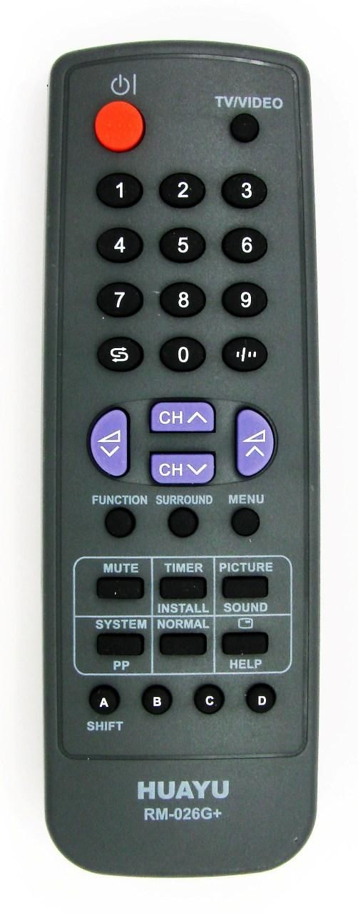 Пульт для телевизора SHARP HUAYU RM-026G+ корпус1342 универсальный