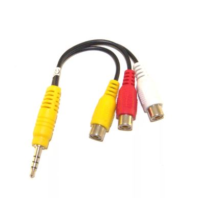 Переходник 3.5 Jack-3RCA гнездо
