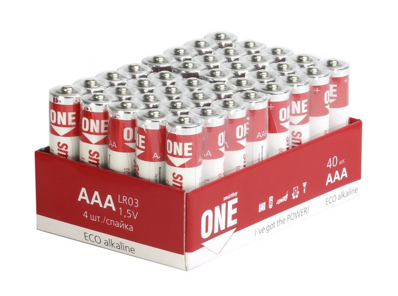 SMART BUY ONE LR03, AAA, MN2400, А286, 24A, AM4, UM4, HP16 bulk 40BOX (4) (40) (960) 27