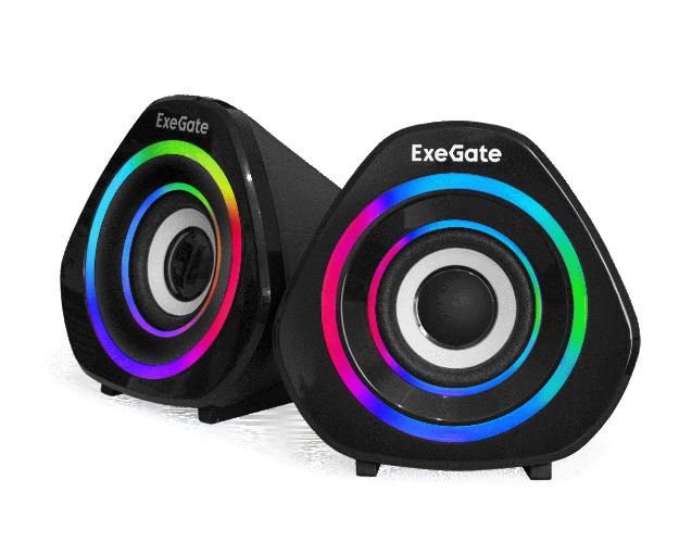 Колонки акустика EXEGATE ACCORD 210 черные 2.0 usb. 2*3Bt