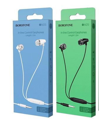 Наушники BOROFONE BM25 Sound edge гарнитура канального типа черная