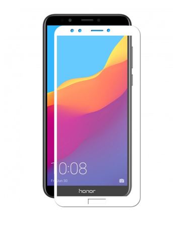 Защитное стекло для Honor 7A Pro(5/7) (белый)   Zibelino TG 5D