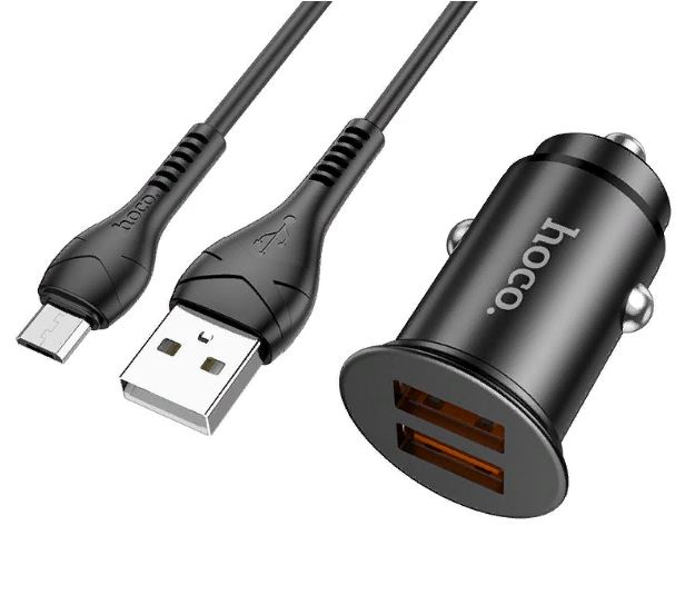 АЗУ HOCO NZ1  2USB  3.0A  Q.C3.0 microUSB
