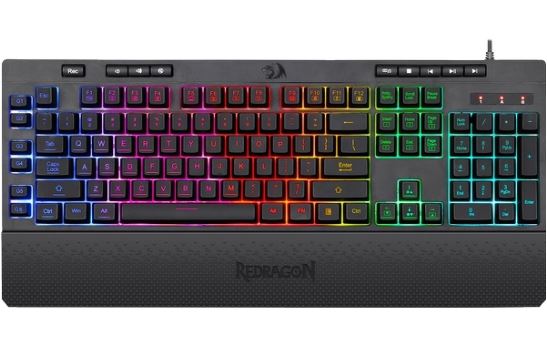 Клавиатура игровая REDRAGON SHIVA RU K512RGB черная с подсветкой USB