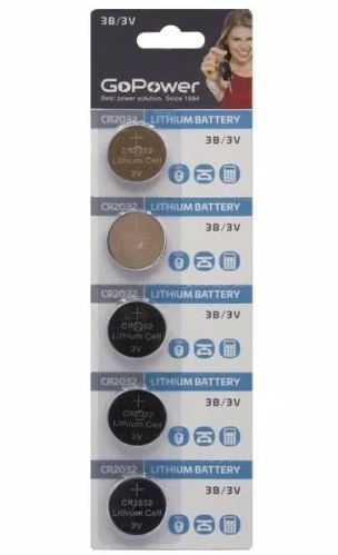 GOPOWER CR2032 5BL (100) 27