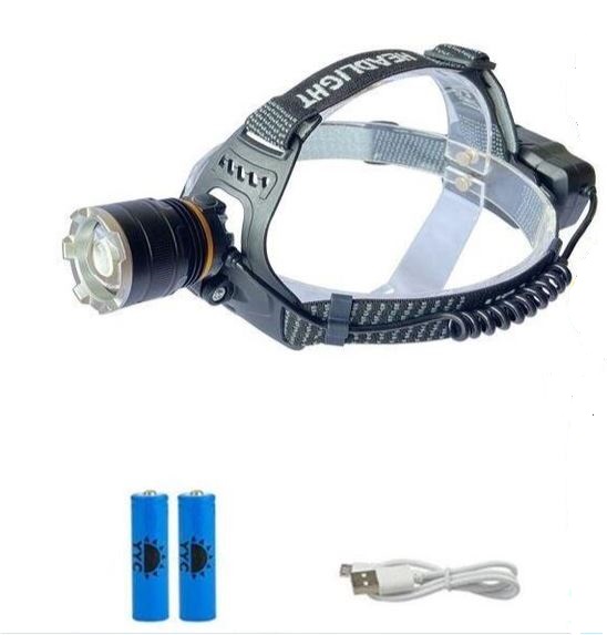 Фонарь налобный YYC-8084-T6 светодиодный аккумуляторный micro-usb, 18650