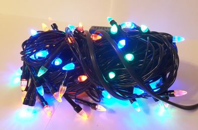 Гирлянда черная 100 светодиодов LED-8000