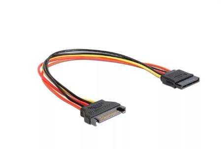 Кабель питания CABLEXPERT  SATA  15pin (M)-15pin (F)