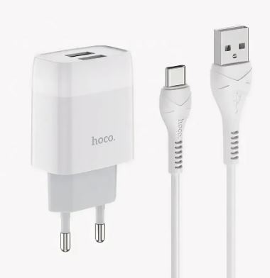 СЗУ Hoco C73A  2 USB (Apple 8-pin)