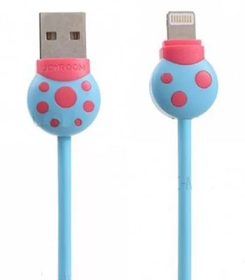 Дата-кабель JOYROOM S-L124 USB для microUSB 1.0м голубой