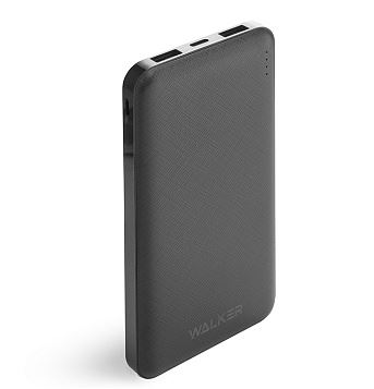 Зарядка портативная Power Bank 10000mAh WALKER WB-410 2USB/ microUSB