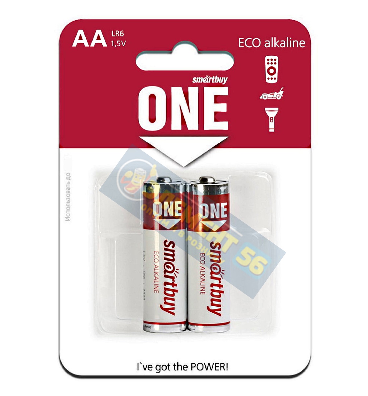 SMART BUY ONE ECO ALKALINE LR6, AA, MN1500, А316 2BL (2) (24) (240) 27