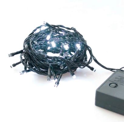 Гирлянда прозрачная 50LED белая , 5м 8 реж. IP20 Uniel