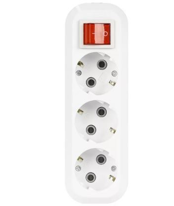 Колодка 6гн с/з + выключатель Smart Buy