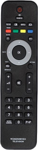 Пульт для телевизора PHILIPS 2422 549 01833 (RC2143604/01) ic LCD TV YKF230-002  тех пак