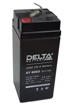 Аккумулятор DELTA DT 6023 6V 2.3Ah свинцово-кисллот.