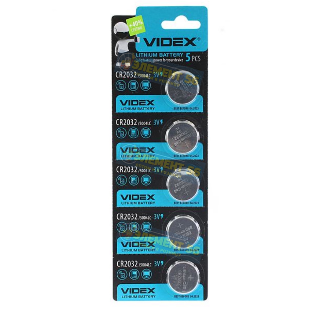 VIDEX CR2032 5BL (100)