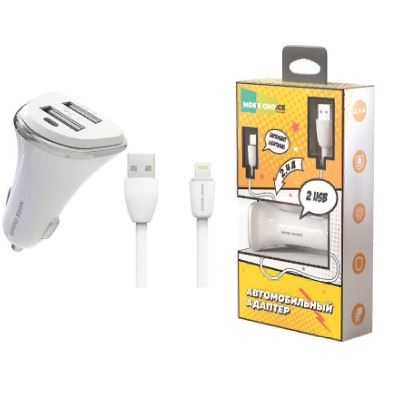 АЗУ  2USB MORE Choice  ac22i 2,4А Apple 8pin