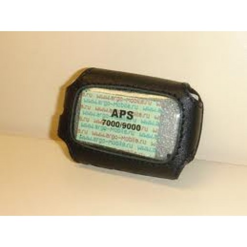 Чехол на сигнализацию APS 7000/9000 кобура на подложке с кнопкой, кожа черн
