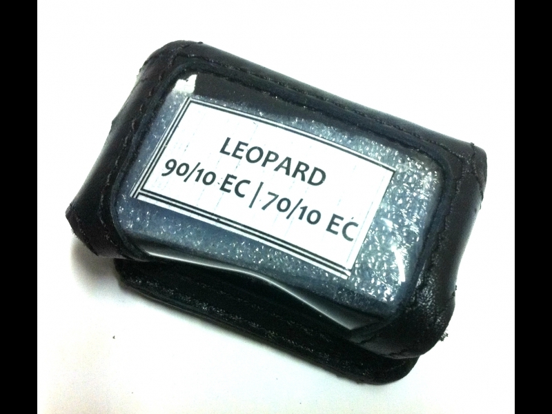 Чехол на сигнализацию LEOPARD 90/10,70/10 кобура на подложке,кожа чер