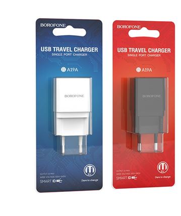 СЗУ 1А USB BOROFONE BA19A черный