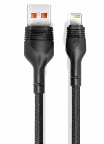 Кабель XO NB-055 5A Lightning  1м черный